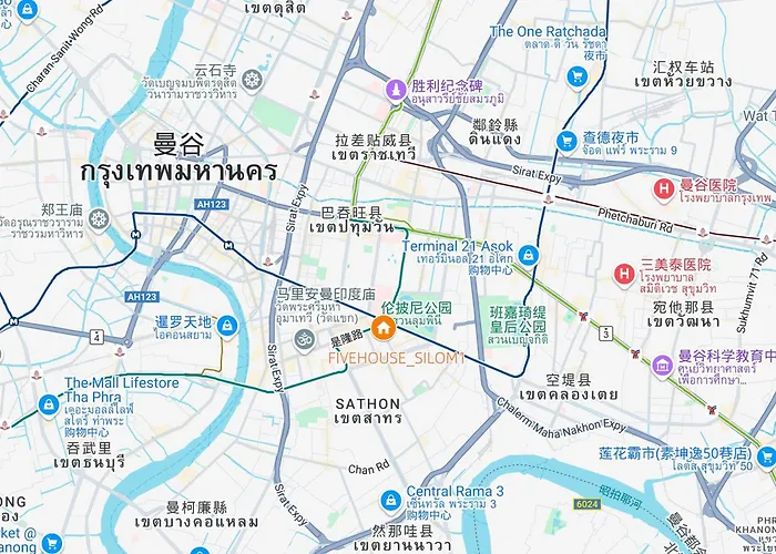 Fivehouse Silom1 - Heart - Silom -bts Mrt 2min - Lumpini Park - Bnh ヴィラ バンコク都